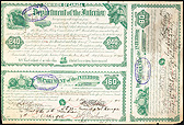 Sheet of Cancelled Land Scrip certificates, January 20, 1905, RG15, Vol. 1406
