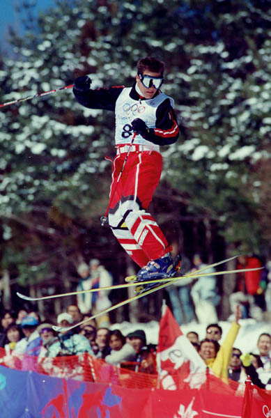 Canada's Stephane Rochon competes in the Freestyle ski event at the 1998 Nagano Olympic Games. (CP Photo/ COA)