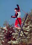 Canada's Veronica Brenner competes in the Freestyle ski event at the 1998 Nagano Olympic Games. (CP Photo/ COA)