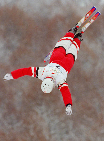 Canada's Jeff Bean competes in the Freestyle ski event at the 1998 Nagano Olympic Games. (CP Photo/ COA)
