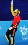 ric Bdard du Canada participe  l'preuve de patinage de vitesse courte piste aux Jeux olympiques d'hiver de Nagano de 1998. (PC Photo(AOC)