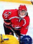 Canada's Nancy Drolet (18) and Jayna Hefford (16) compete in women hockey action against China at the 1998 Nagano Winter Olympics. (CP PHOTO/COA/Mike Ridewood)