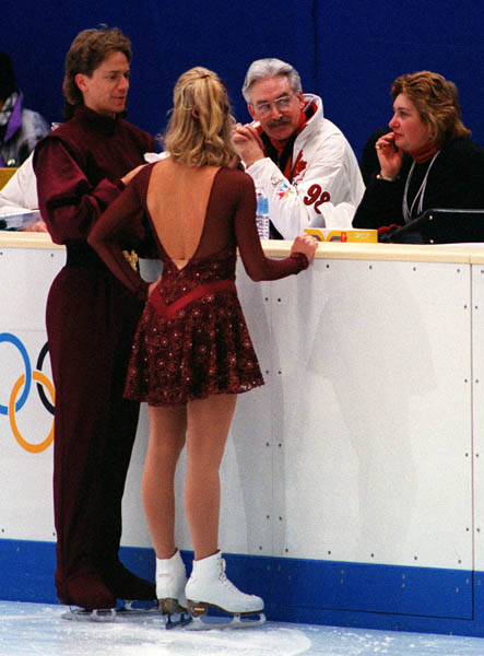 Canada's Eric Loucks and Natalia Dubova coaches for the figure skating team Bourne and Kraatz seen here at the 1998 Nagano Winter Olympics. (CP PHOTO/COA)