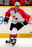 Canada's Rob Blake playing hockey at the 1998 Nagano Winter Olympics. (CP PHOTO/COA)