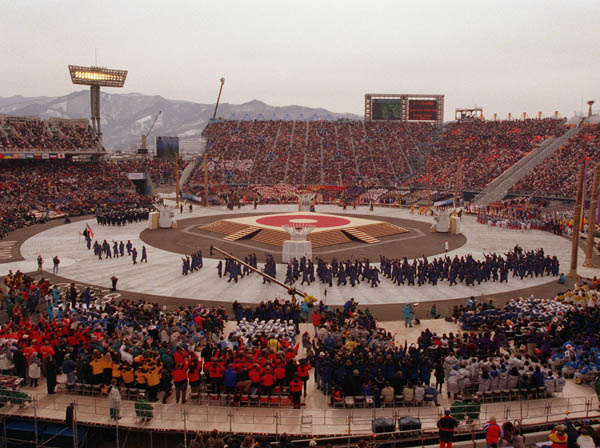 Opening Ceremony for the 1998 Nagano Winter Olympics. (CP PHOTO/COA)