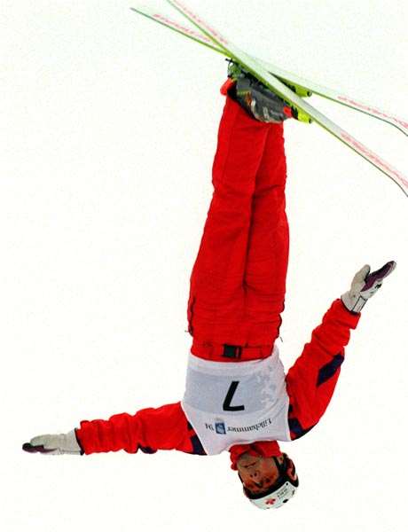 Canada's Nicolas Fntaine competes in the freestyle event at the 1994 Lillehammer Winter Olympics. (CP PHOTO/ COA)