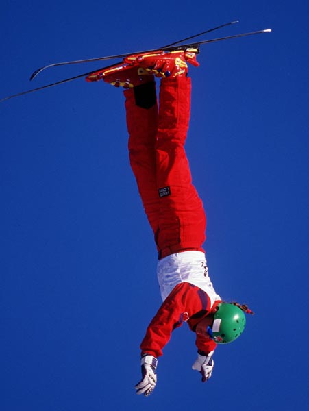 Canada's Katherina Kubenk at the freestyle skiing event at the 1994 Lillehammer Winter Olympics. (CP PHOTO/ COA)