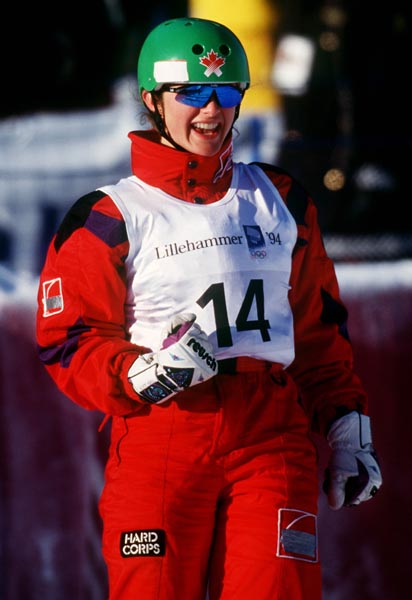 Canada's Katherina Kubenk at the women's freestyle ski event at the 1994 Lillehammer Winter Olympics. (CP PHOTO/ COA)