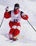 Canada's Katherina Kubenk competes in the moguls event at the 1994 Lillehammer Winter Olympics. (CP PHOTO/ COA)