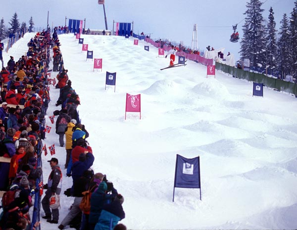 Freestyle moguls venue at the 1994 Lillehammer Winter Olympics. (CP PHOTO/ COA)
