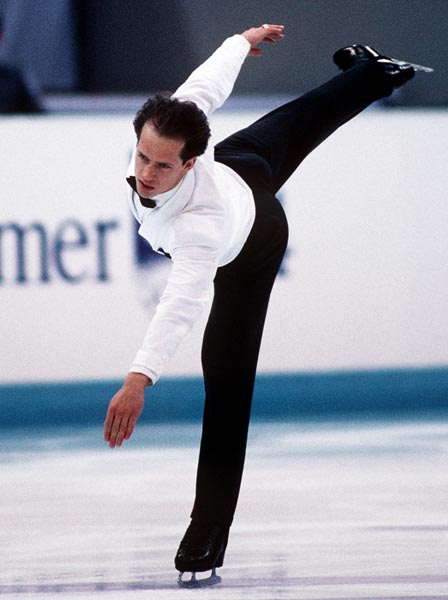 Canada's Kurt Browning competes in the figure skating event at the 1994 Lillehammer Winter Olympics. (CP PHOTO/ COA)