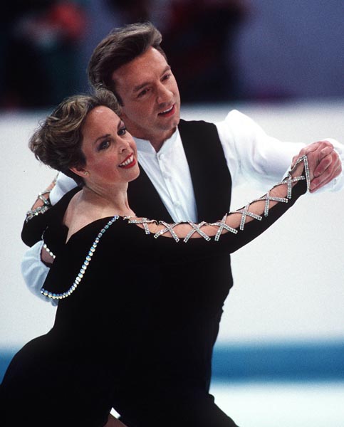 Olympic Gold Medalists Jayne Torville and Christopher Dean of Great Britain, perform their routine at the 1994 Lillehammer Winter Olympics. (CP PHOTO/ COA)