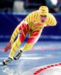 Canada's Sean Ireland competes in the long track speed skating event at the 1994 Lillehammer Winter Olympics. (CP Photo/ COA/F. Scott Grant)