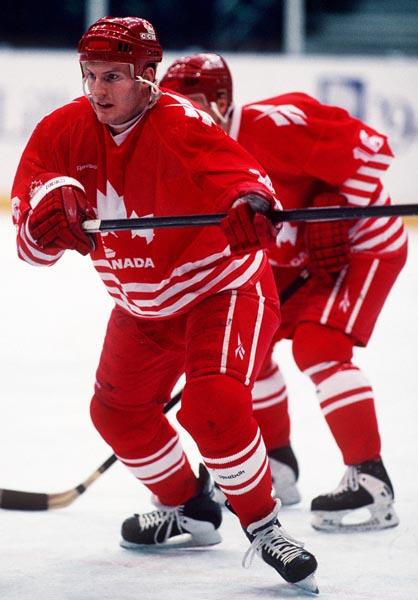Canada's David Harlock at the 1994 Lillehammer Winter Olympics. (CP PHOTO/ COA)