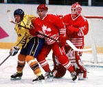 Canada's Ken Lovsin at the 1994 Lillehammer Winter Olympics. (CP PHOTO/COA)