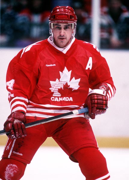 Canada's Derek Mayer at the 1994 Lillehammer Winter Olympics. (CP PHOTO/ COA)