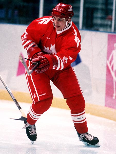 Canada's Brad Werenka at the 1994 Lillehammer Winter Olympics. (CP PHOTO/ COA)