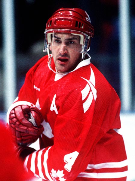 Canada's Derek Mayer at the 1994 Lillehammer Winter Olympics. (CP PHOTO/ COA)