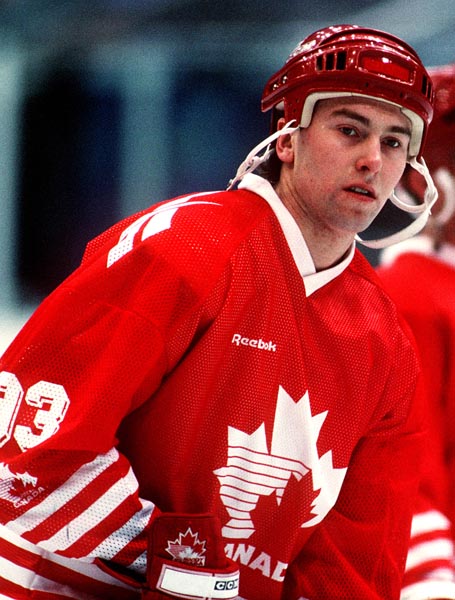 Canada's Peter Nedved in action at the 1994 Lillehammer Winter Olympics. (CP PHOTO/ COA)