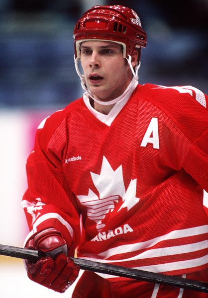 Canada's Brad Schlegel at the 1994 Lillehammer Winter Olympics. (CP PHOTO/ COA)