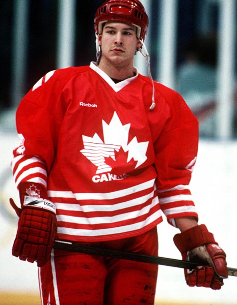 Canada's Todd Warriner at the 1994 Lillehammer Winter Olympics. (CP PHOTO/ COA)