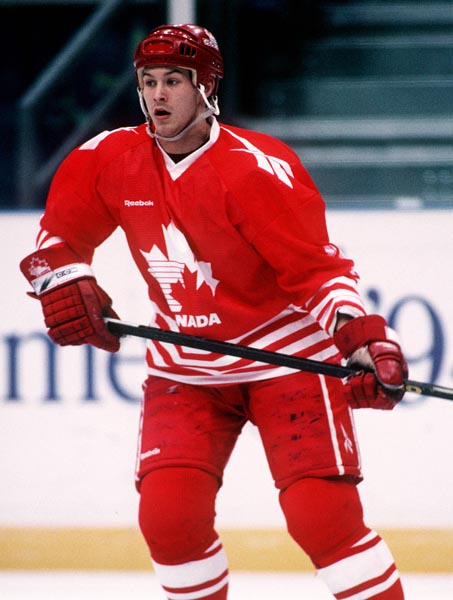 Canada's Todd Warriner at the 1994 Lillehammer Winter Olympics. (CP PHOTO/ COA)