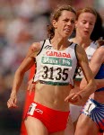 Canada's Leah Pells (3135) competes in the 1500m at the 1996 Olympic games in Atlanta. (CP PHOTO/ COA/Claus Andersen)