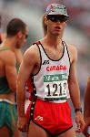 Martin St-Pierre du Canada participe  l'preuve de 20 km de marche olympique aux Jeux olympiques d'Atlanta de 1996 . (PC Photo/AOC)