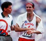 Canada's Tim Berrett competing in the 50km walk event at the 1992 Olympic games in Barcelona. (CP PHOTO/ COA/ Claus Andersen)