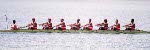 Canada's Four without coxswain (4-) Men rowing team; (Left to Right) Brian Peaker, Gavin Hassett, Dave Boyes and Jeff Lay are seen at the 1996 Atlanta Olympic Games. (CP Photo/ COA/ Claus Andersen)