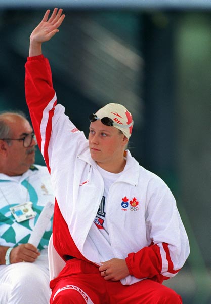 Canada's Stephanie Richardson at the 1996 Atlanta Summer Olympic Games. (CP PHOTO/COA/Claus Andersen)