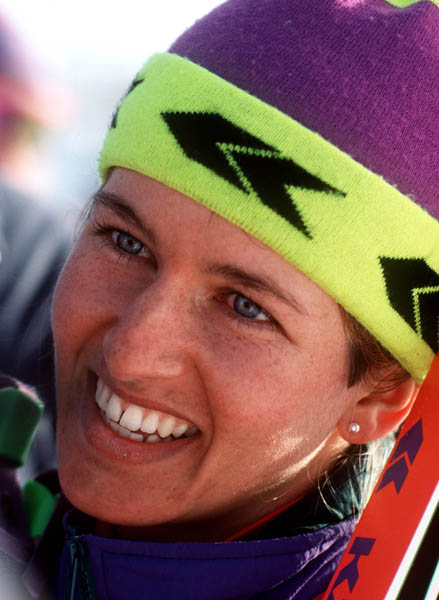 Canada's Myriam Bdard at the 1992 Albertville Olympic winter Games. (CP PHOTO/COA/Ted Grant)