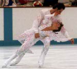 Canada's Lloyd Eisler and Isabelle Brasseur compete in the figure skating event at the 1992 Albertville Olympic winter Games. (CP PHOTO/COA/Scott Grant)