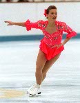 Canada's Jose Chouinard competing in the figure skating event at the 1992 Albertville Olympic winter Games. (CP PHOTO/COA/Scott Grant)