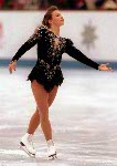 Canada's Jose Chouinard competing in the figure skating event at the 1992 Albertville Olympic winter Games. (CP PHOTO/COA/Scott Grant)