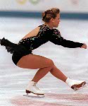 Canada's Jose Chouinard competing in the figure skating event at the 1992 Albertville Olympic winter Games. (CP PHOTO/COA/Scott Grant)