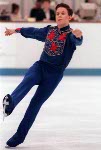 Canada's Elvis Stojko competing in the figure skating event at the 1992 Albertville Olympic winter Games. (CP PHOTO/COA/Ted Grant)