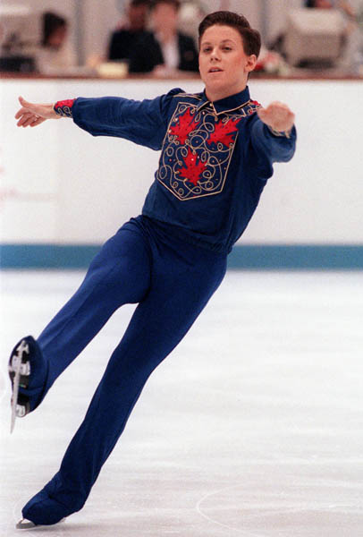 Canada's Michael Slipchuck competing in the figure skating event at the 1992 Albertville Olympic winter Games. (CP PHOTO/COA/Ted Grant)