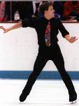 Canada's Michael Slipchuck competing in the figure skating event at the 1992 Albertville Olympic winter Games. (CP PHOTO/COA/Ted Grant)