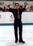 Canada's Elvis Stojko competing in the figure skating event at the 1992 Albertville Olympic winter Games. (CP PHOTO/COA/Ted Grant)