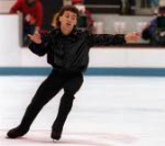 Canada's Catriona Lemay competing in the speed skating event at the 1992 Albertville Olympic winter Games. (CP PHOTO/COA/Scott Grant)