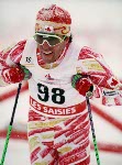 Canada's Yves Bilodeau competes in a cross country ski event at the 1988 Calgary Olympic winter Games. (CP PHOTO/COA/ J. Gibson)