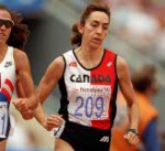 Canada's Angela Chalmers competing in the 1500m  event at the 1992 Olympic games in Barcelona. (CP PHOTO/ COA/ Claus Andersen)