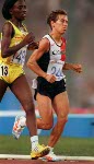 Canada's Carole Rouillard competing in the 10,000m event at the 1992 Olympic games in Barcelona. (CP PHOTO/ COA/ Claus Andersen)