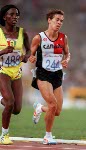 Canada's Carole Rouillard competing in the 10,000m event at the 1992 Olympic games in Barcelona. (CP PHOTO/ COA/ Claus Andersen)