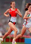 Canada's Lisa Harvey competing in the 10000m event at the 1992 Olympic games in Barcelona. (CP PHOTO/ COA/ Claus Andersen)