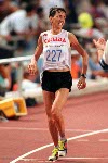 Canada's Odette Lapierre competing in the marathon event at the 1992 Olympic games in Barcelona. (CP PHOTO/ COA/ Claus Andersen)