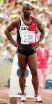 Canada's Ben Johnson competing in the 100m event at the 1992 Olympic games in Barcelona. (CP PHOTO/ COA/ Claus Andersen)