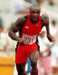 Canada's Atlee Mahorn competing in the 200m event at the 1992 Olympic games in Barcelona. (CP PHOTO/ COA/ Claus Andersen)