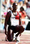 Canada's Bruny Surin competing in the 100m event at the 1992 Olympic games in Barcelona. (CP PHOTO/ COA/ Claus Andersen)